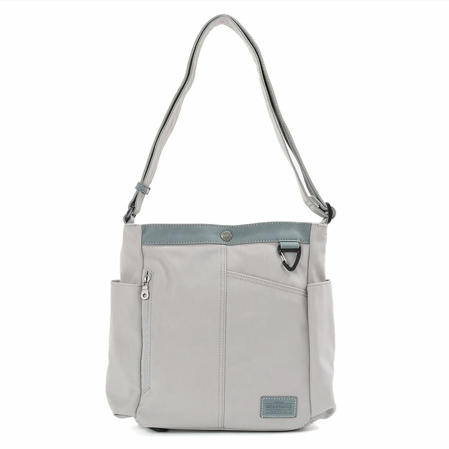 MOUSTACHE ショルダーバッグ ナイロン×ベロア調合皮 JVJ-4110