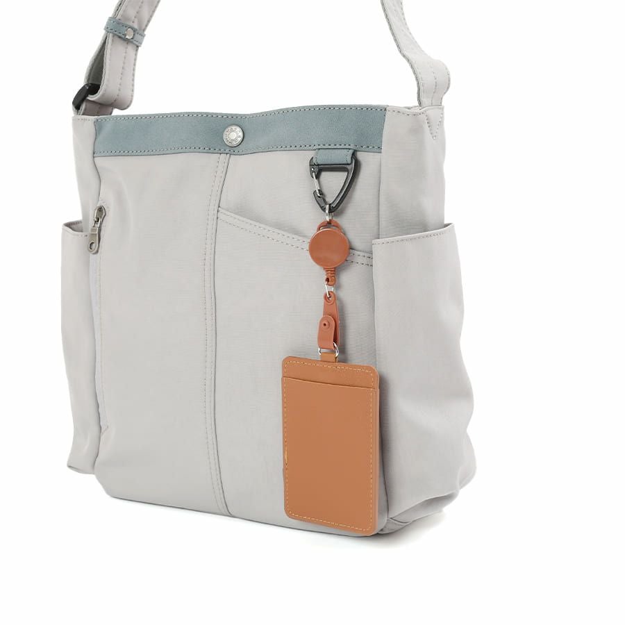 MOUSTACHE ショルダーバッグ ナイロン×ベロア調合皮 JVJ-4110