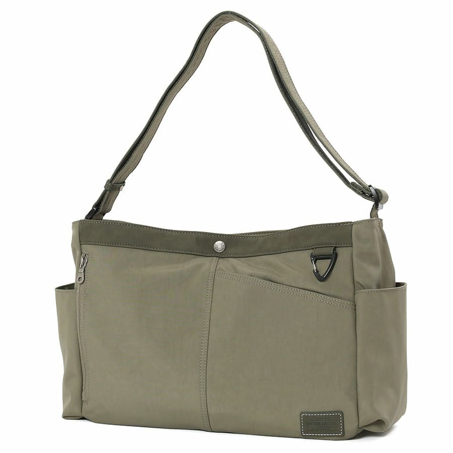 MOUSTACHE ショルダーバッグ ナイロン×ベロア調合皮 JVJ-4111