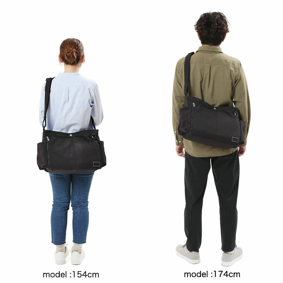 公式】 MOUSTACHE ショルダーバッグ ナイロン×ベロア調合皮 JVJ-4111