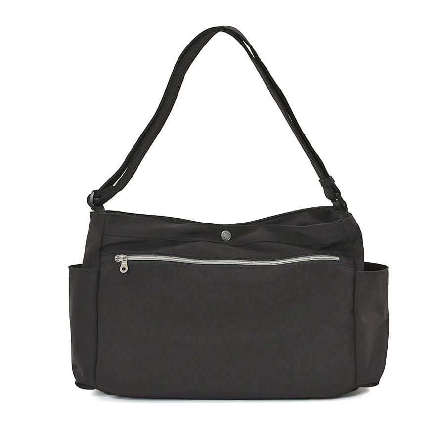 MOUSTACHE ショルダーバッグ ナイロン×ベロア調合皮 JVJ-4111