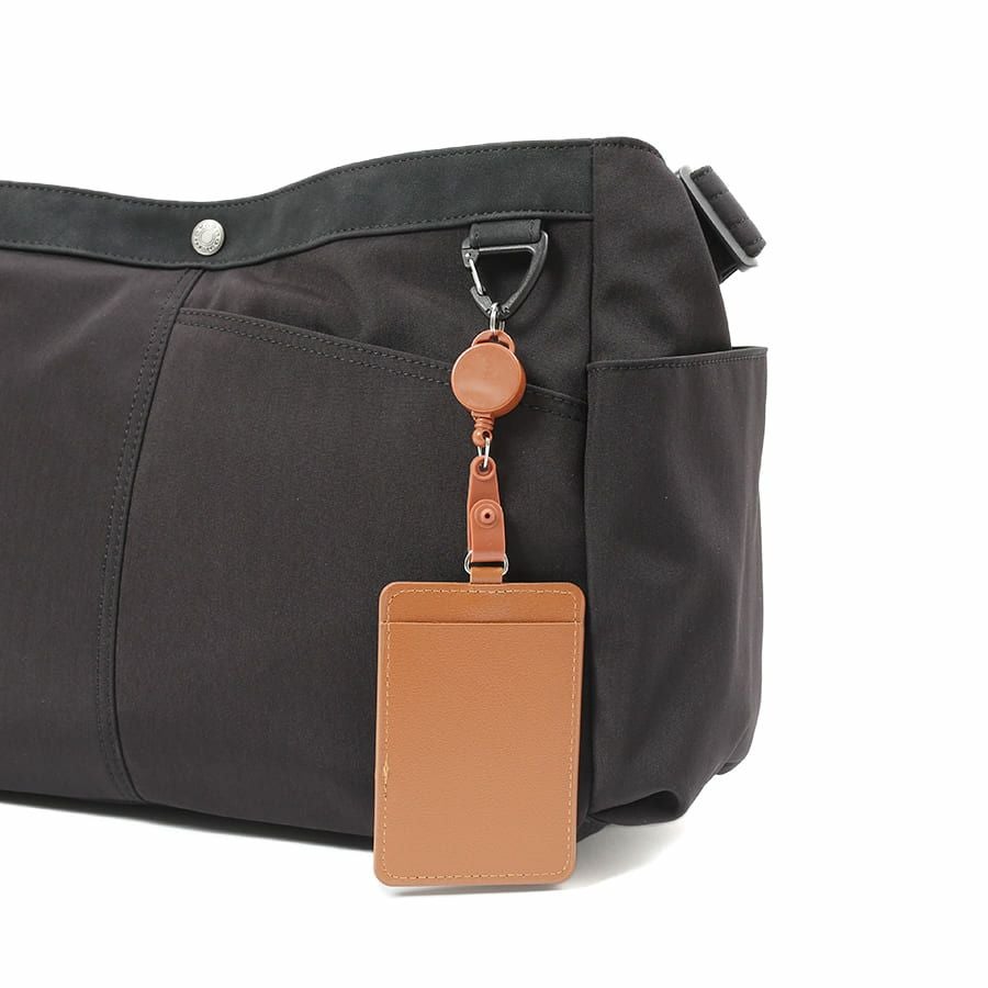 MOUSTACHE ショルダーバッグ ナイロン×ベロア調合皮 JVJ-4111