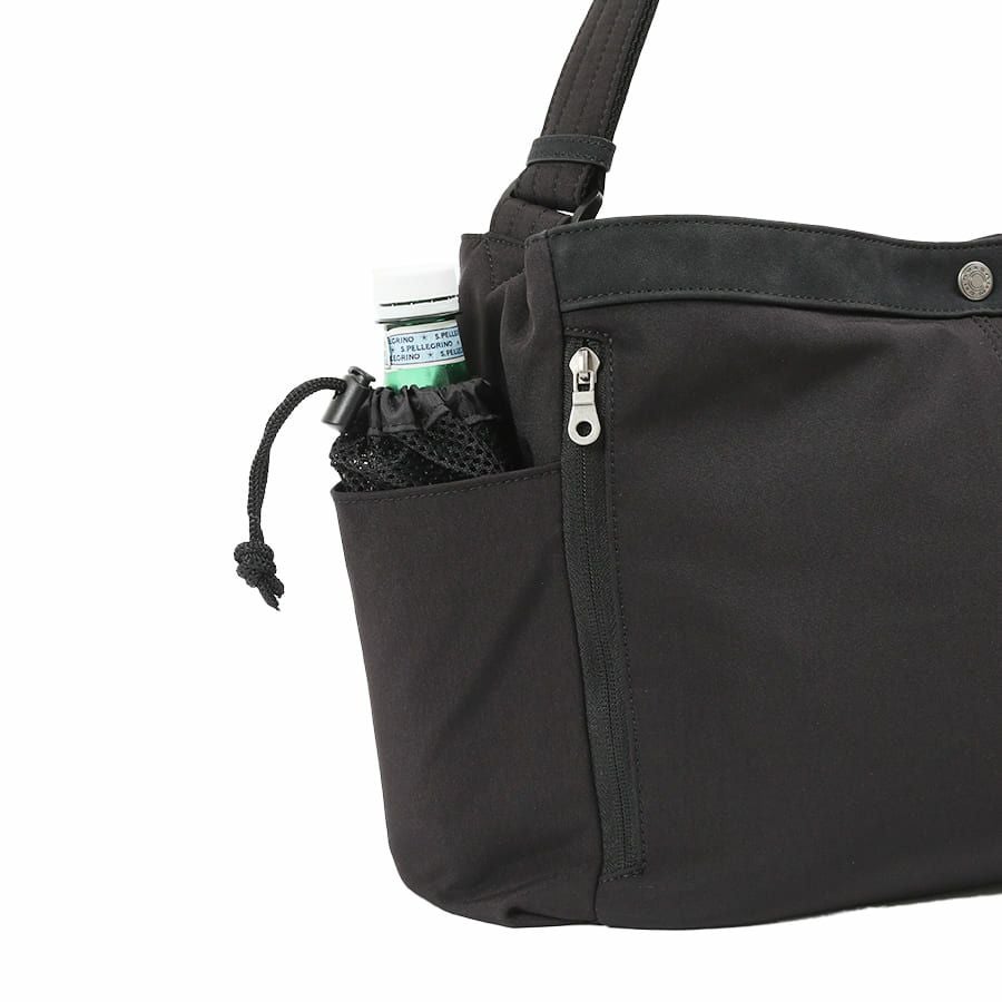 MOUSTACHE ショルダーバッグ ナイロン×ベロア調合皮 JVJ-4111