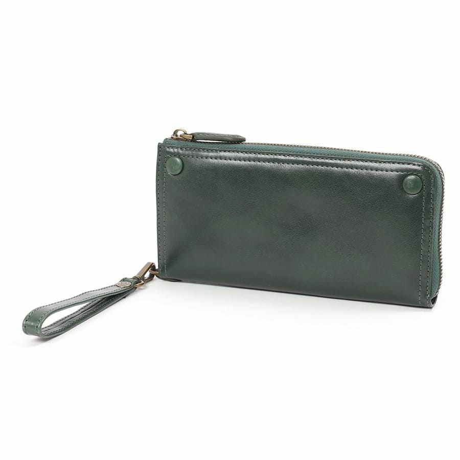 DOUBLES L字ファスナー長財布 牛革(アイロン加工) KLE-7702