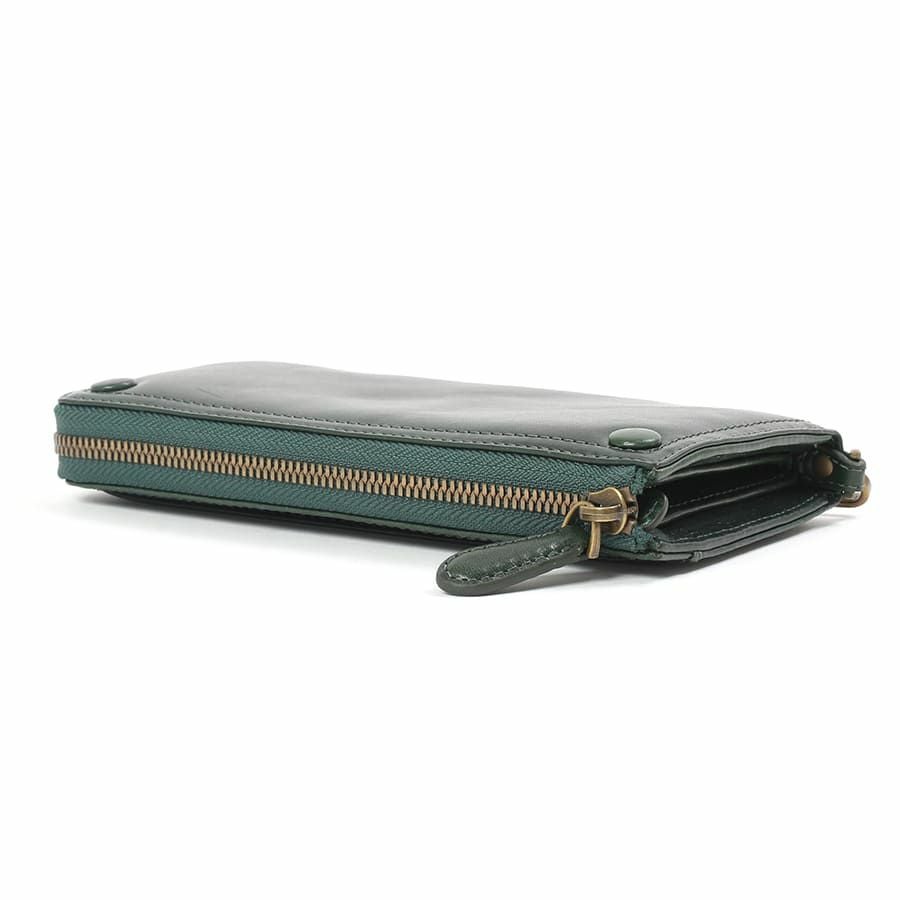 公式】 DOUBLES L字ファスナー長財布 牛革(アイロン加工) KLE-7702