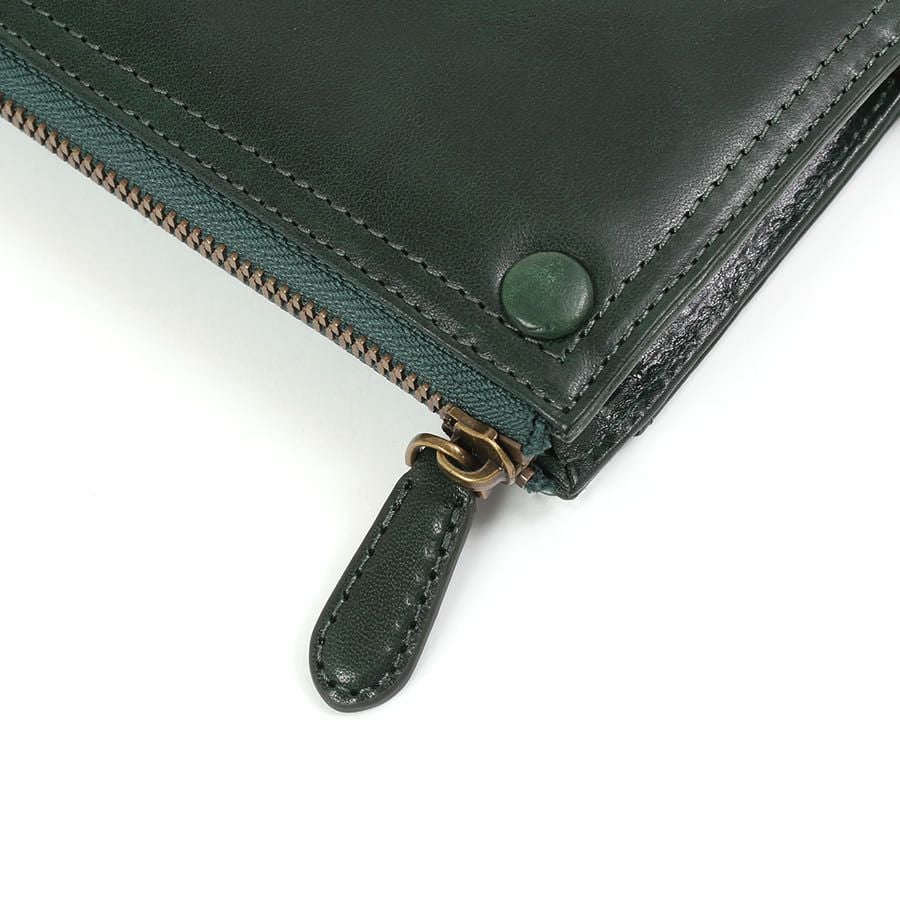 公式】 DOUBLES L字ファスナー長財布 牛革(アイロン加工) KLE-7702