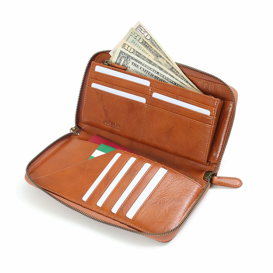 DOUBLES マルチケース 牛革(アイロン加工) KLE-7703