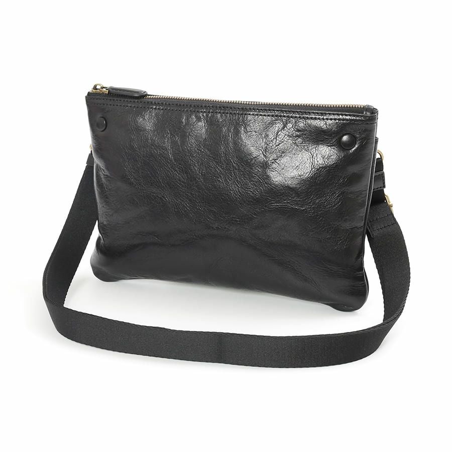 DOUBLES 2WAYサコッシュショルダー 牛革(アイロン加工) KLE-7704