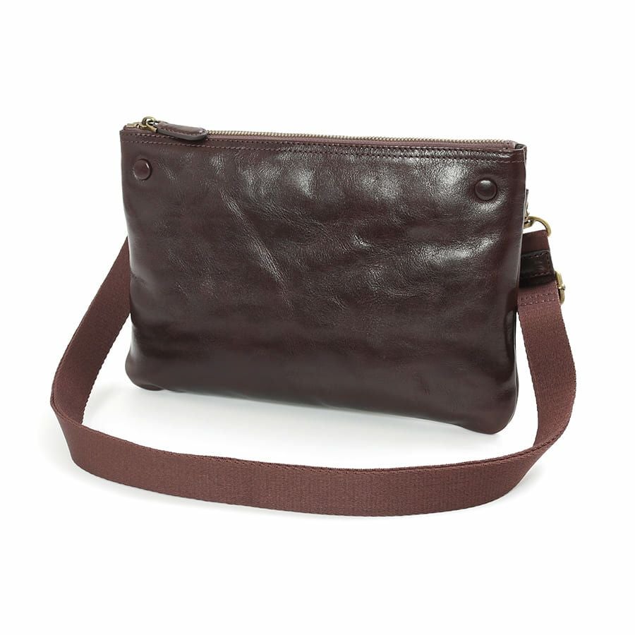 DOUBLES 2WAYサコッシュショルダー 牛革(アイロン加工) KLE-7704