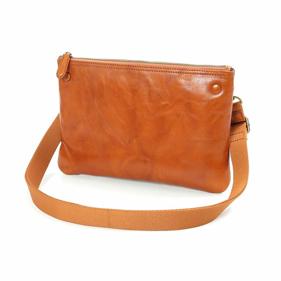 DOUBLES 2WAYサコッシュショルダー 牛革(アイロン加工) KLE-7704