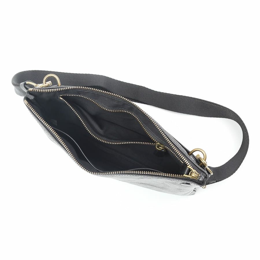 DOUBLES 2WAYサコッシュショルダー 牛革(アイロン加工) KLE-7704