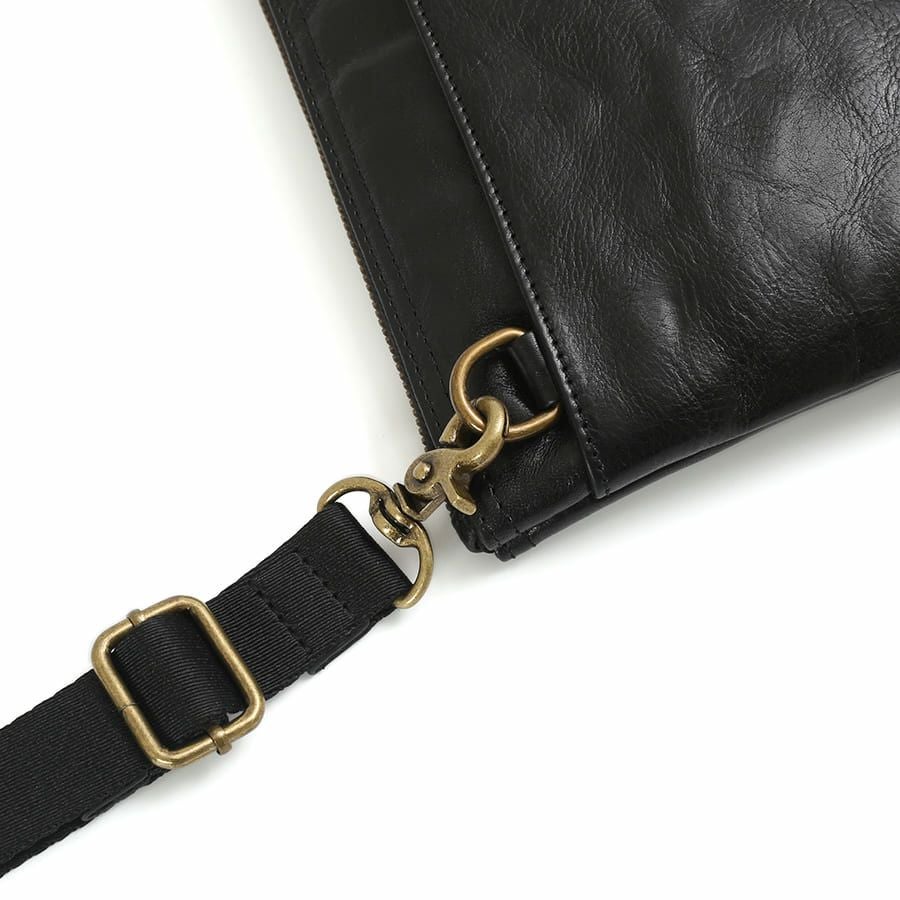 DOUBLES 2WAYサコッシュショルダー 牛革(アイロン加工) KLE-7704