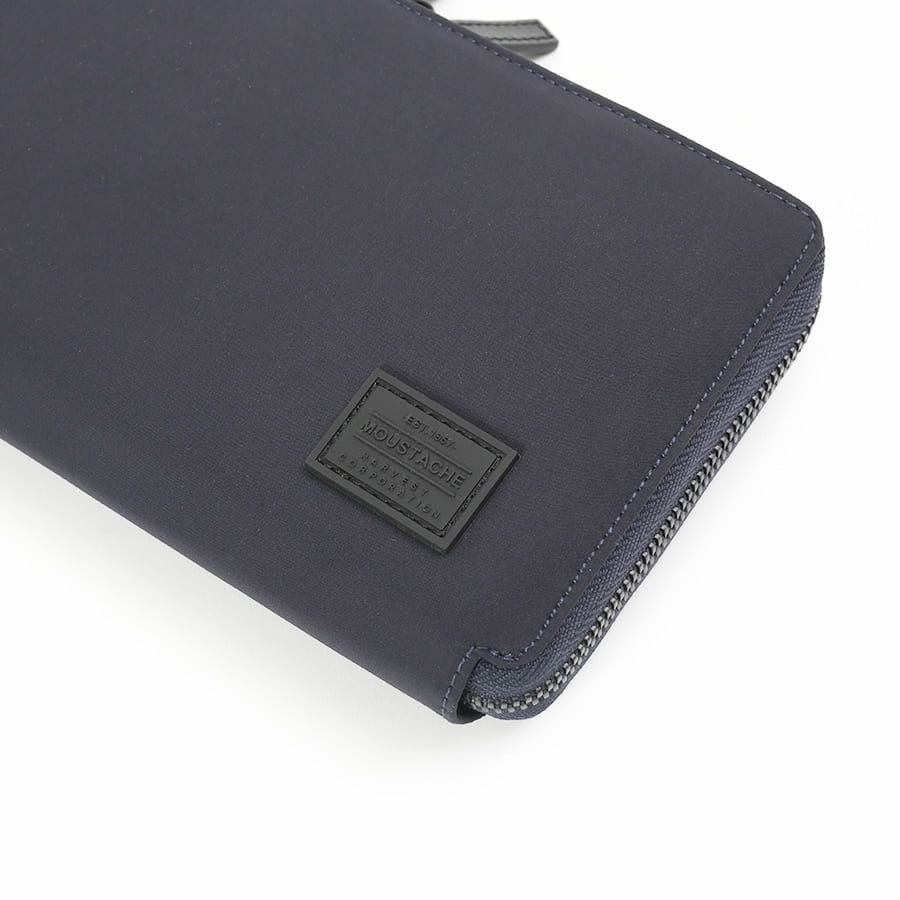 MOUSTACHE ショルダー付きマルチケース 撥水ポリエステル×牛革 KXX-4425