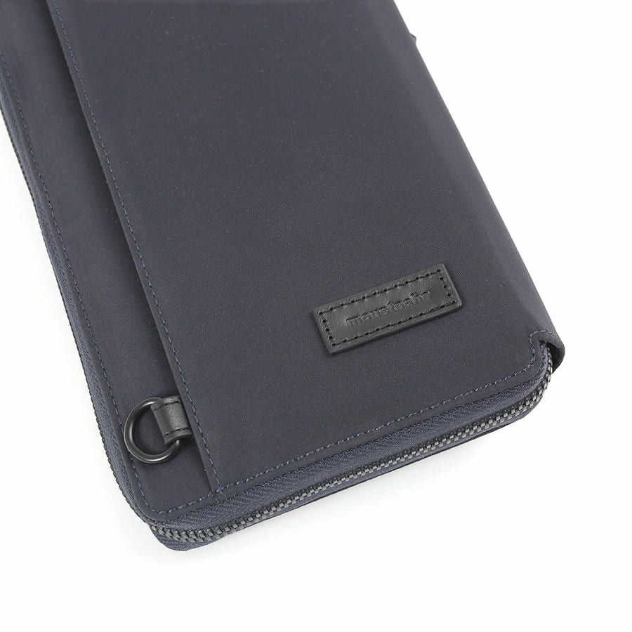 MOUSTACHE ショルダー付きマルチケース 撥水ポリエステル×牛革 KXX-4425