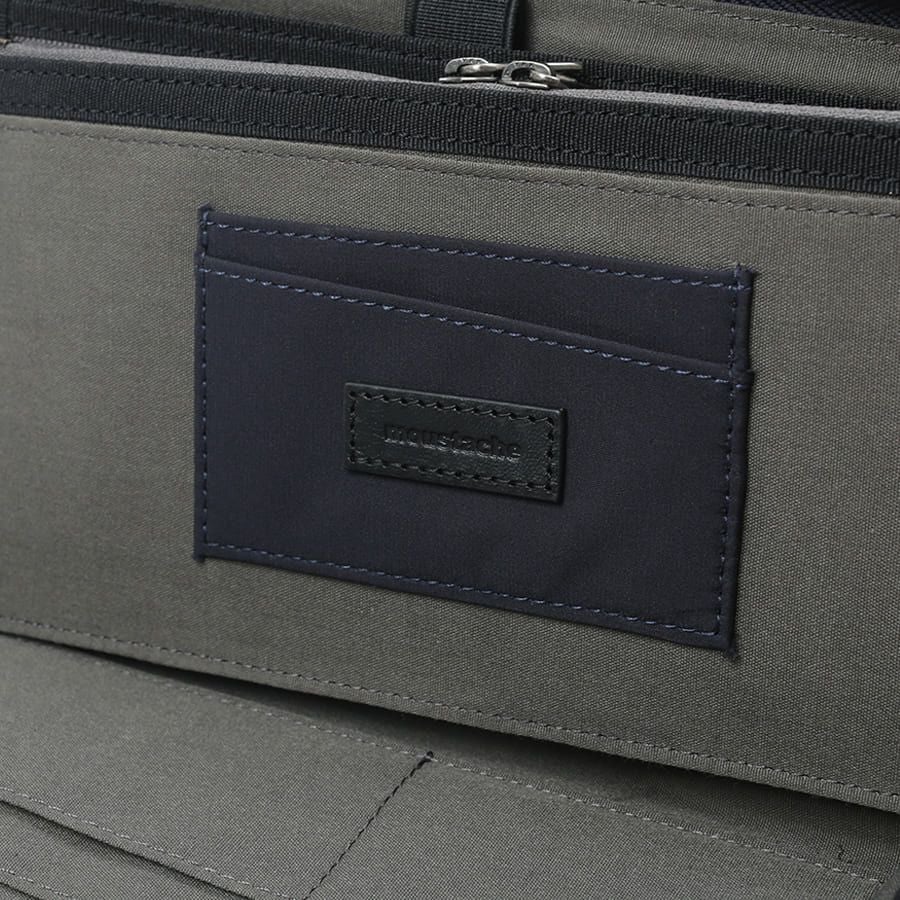 MOUSTACHE ショルダー付きマルチケース 撥水ポリエステル×牛革 KXX-4425