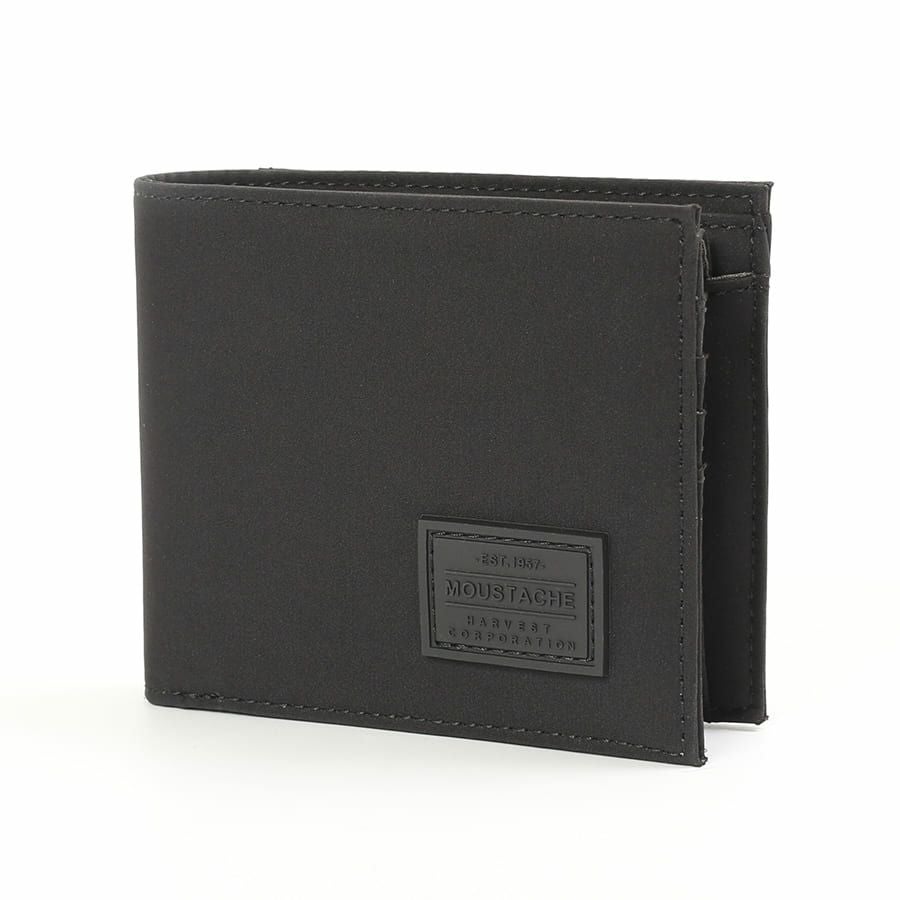 MOUSTACHE 二つ折り財布 撥水ポリエステル×牛革 KXX-4426