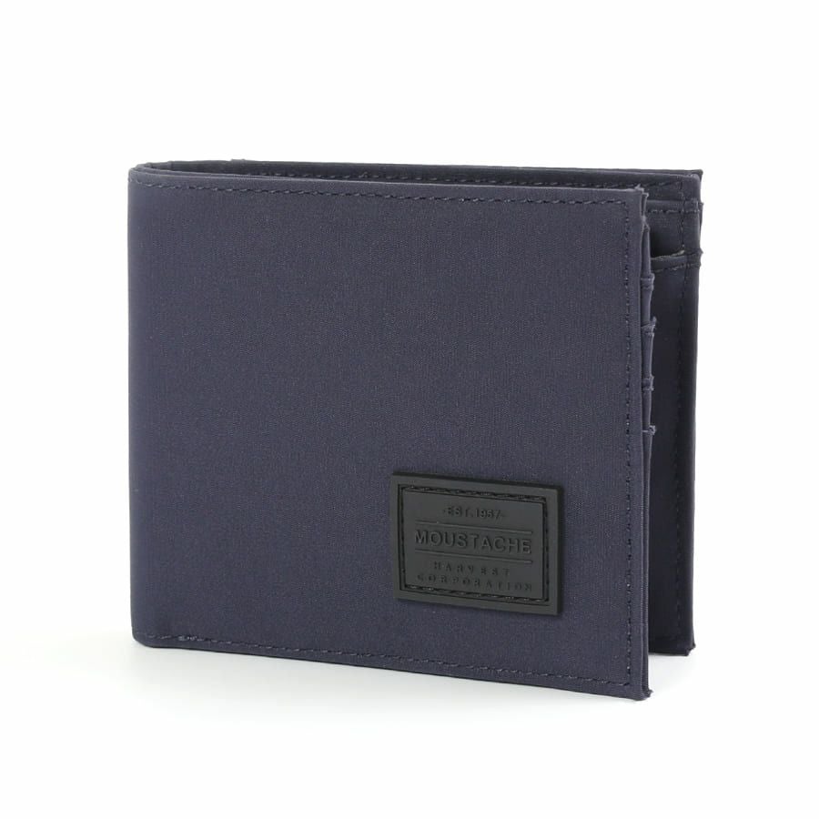 公式】 MOUSTACHE 二つ折り財布 撥水ポリエステル×牛革 KXX-4426