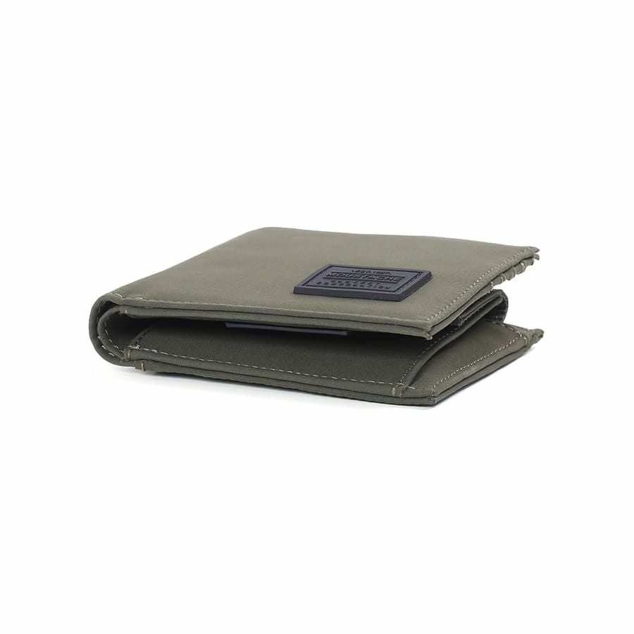 MOUSTACHE 二つ折り財布 撥水ポリエステル×牛革 KXX-4426