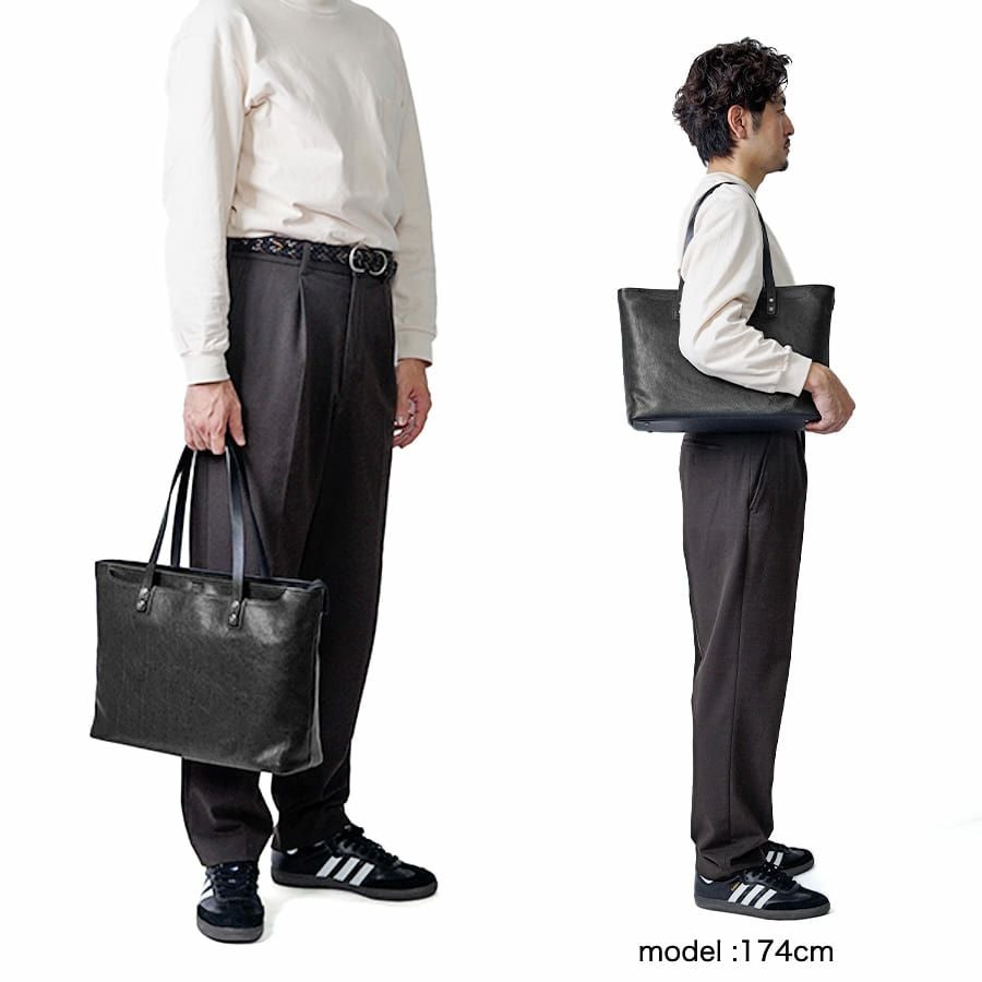  DOUBLES トートバッグ 牛革×ヌメ牛革 XSN-7720