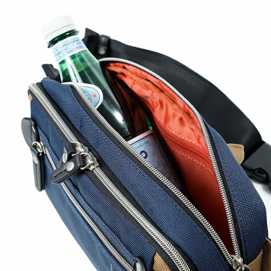 MOUSTACHE ウエストバッグ ポリエステル×合皮 JJL-0321