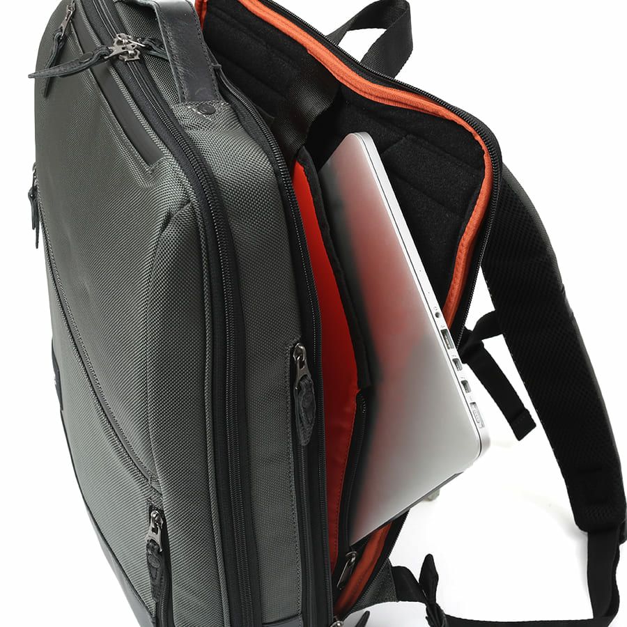  moustache on time リュックサック バリスティックナイロン×マットターポリン×牛革 JRR-2756