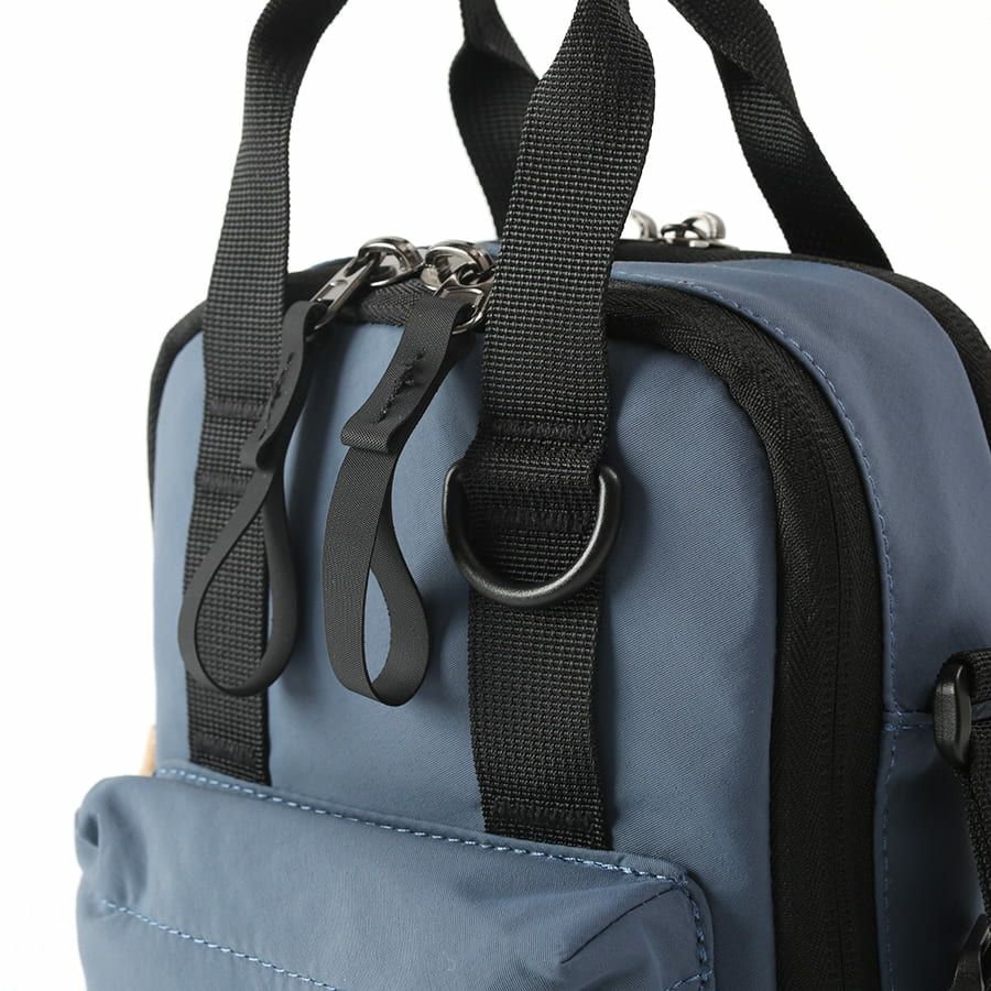 MOUSTACHE ミニショルダーバッグ シワ加工ナイロン MEG-4432