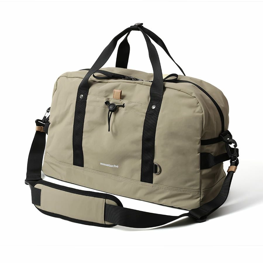 公式】 MOUSTACHE ボストンバッグ シワ加工ナイロン MEG-4433