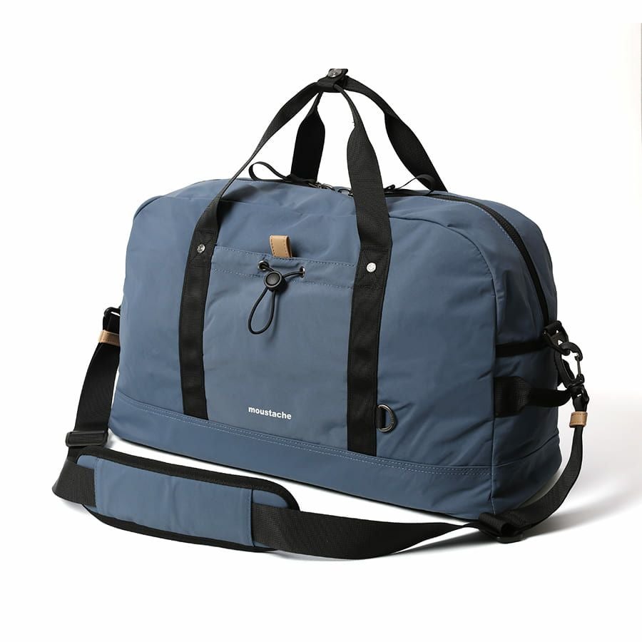 公式】 MOUSTACHE ボストンバッグ シワ加工ナイロン MEG-4433