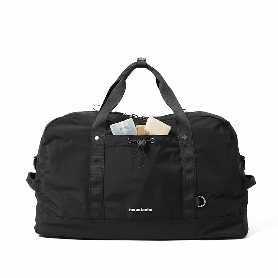 MOUSTACHE ボストンバッグ シワ加工ナイロン MEG-4433