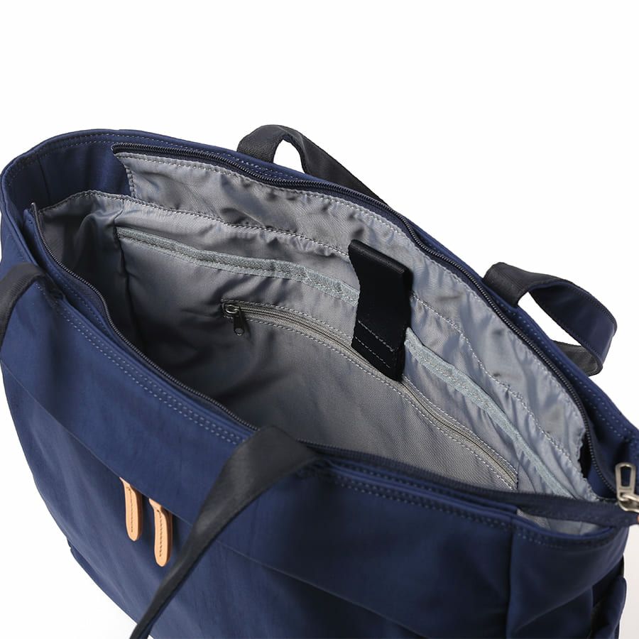 MOUSTACHE トートバッグ ポリエステル×牛革 BAT-4073