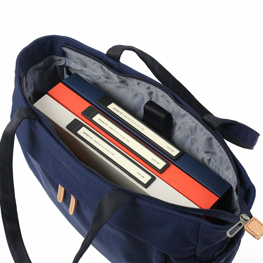 MOUSTACHE トートバッグ ポリエステル×牛革 BAT-4073