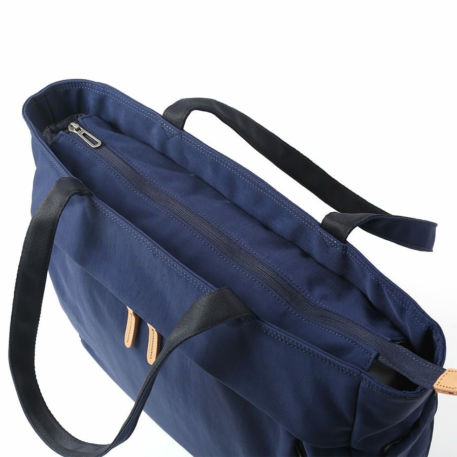 MOUSTACHE トートバッグ ポリエステル×牛革 BAT-4073