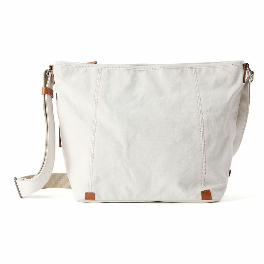 DOUBLES ショルダーバッグ 国産帆布10号×牛革 BQZ-7437