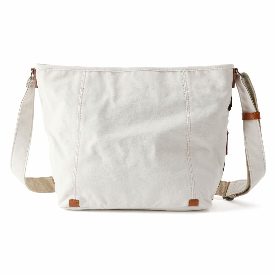 DOUBLES ショルダーバッグ 国産帆布10号×牛革 BQZ-7437