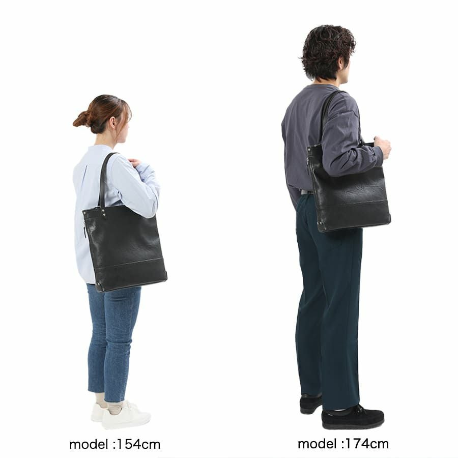 MOUSTACHE トートバッグ 合皮×イタリアンヌメ牛革 VYE-4818