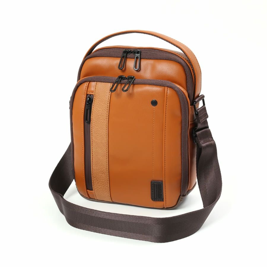 MOUSTACHE ショルダーバッグ スムース合皮×シボ合皮×イタリアン牛革 VZN-0456