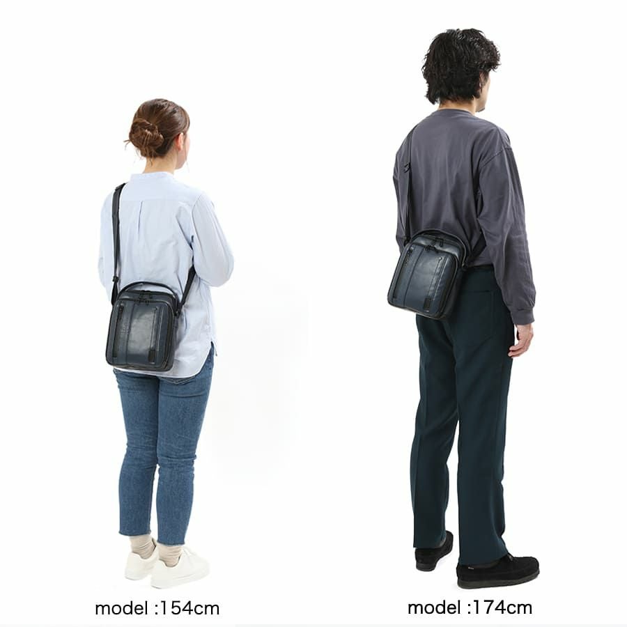 MOUSTACHE ショルダーバッグ スムース合皮×シボ合皮×イタリアン牛革 VZN-0456