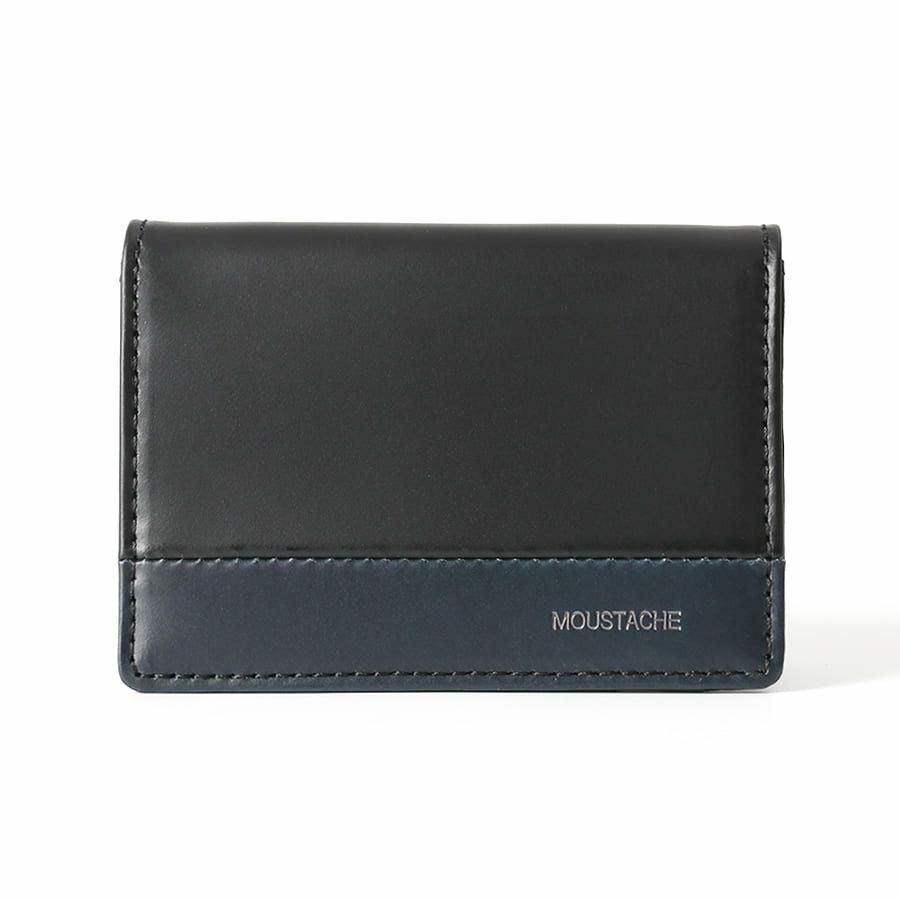 MOUSTACHE 名刺入れ プルアップ牛革×牛革 DDP-0420