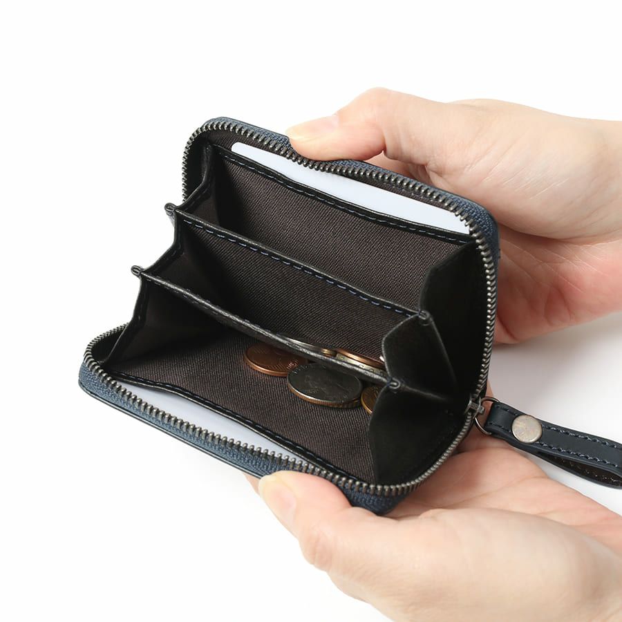 MOUSTACHE コインケース プルアップ牛革×牛革 DDP-0421