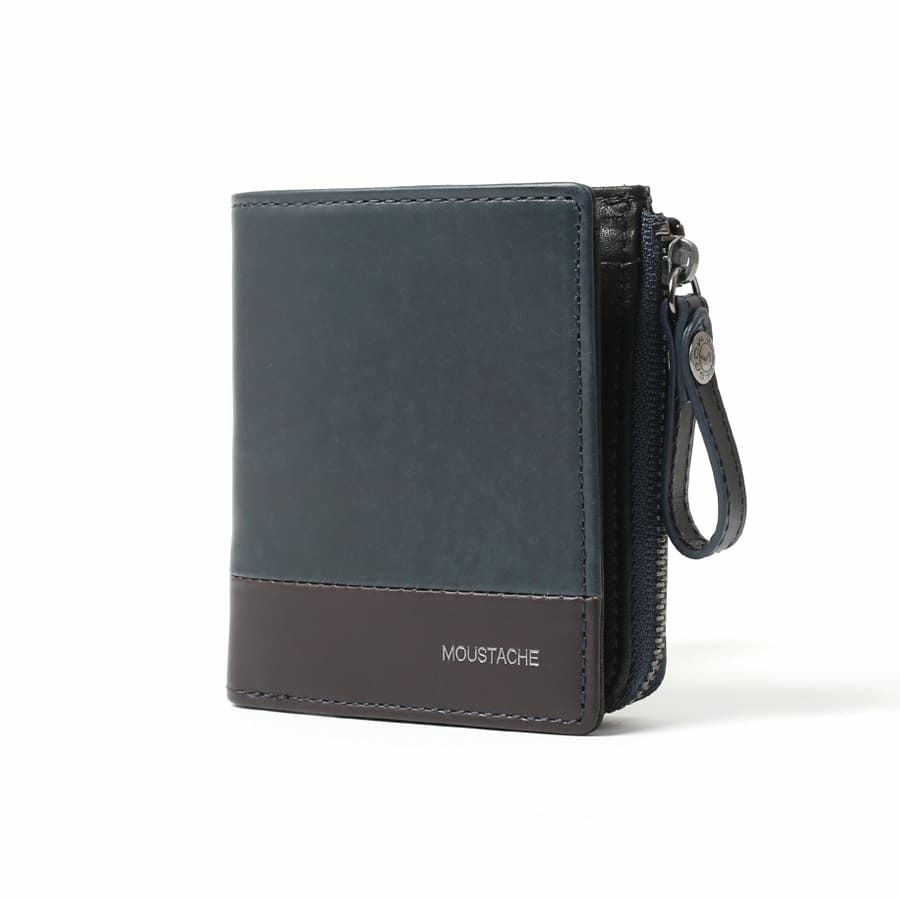 MOUSTACHE 二つ折り財布 プルアップ牛革×牛革 DDP-0422