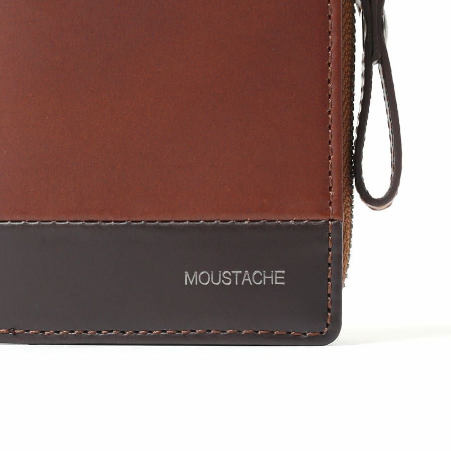 公式】 MOUSTACHE 二つ折り財布 プルアップ牛革×牛革 DDP-0422