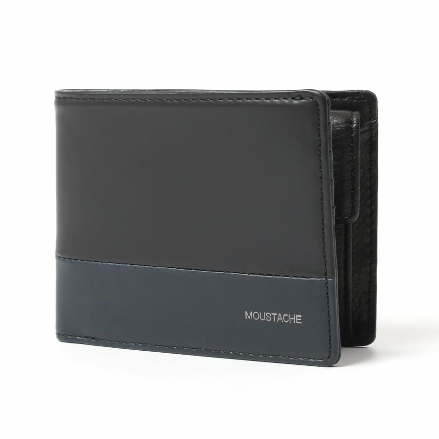 MOUSTACHE 二つ折り財布 プルアップ牛革×牛革 DDP-0423
