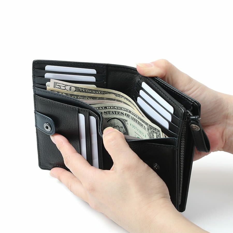 MOUSTACHE 深札入れ プルアップ牛革×牛革 DDP-0424