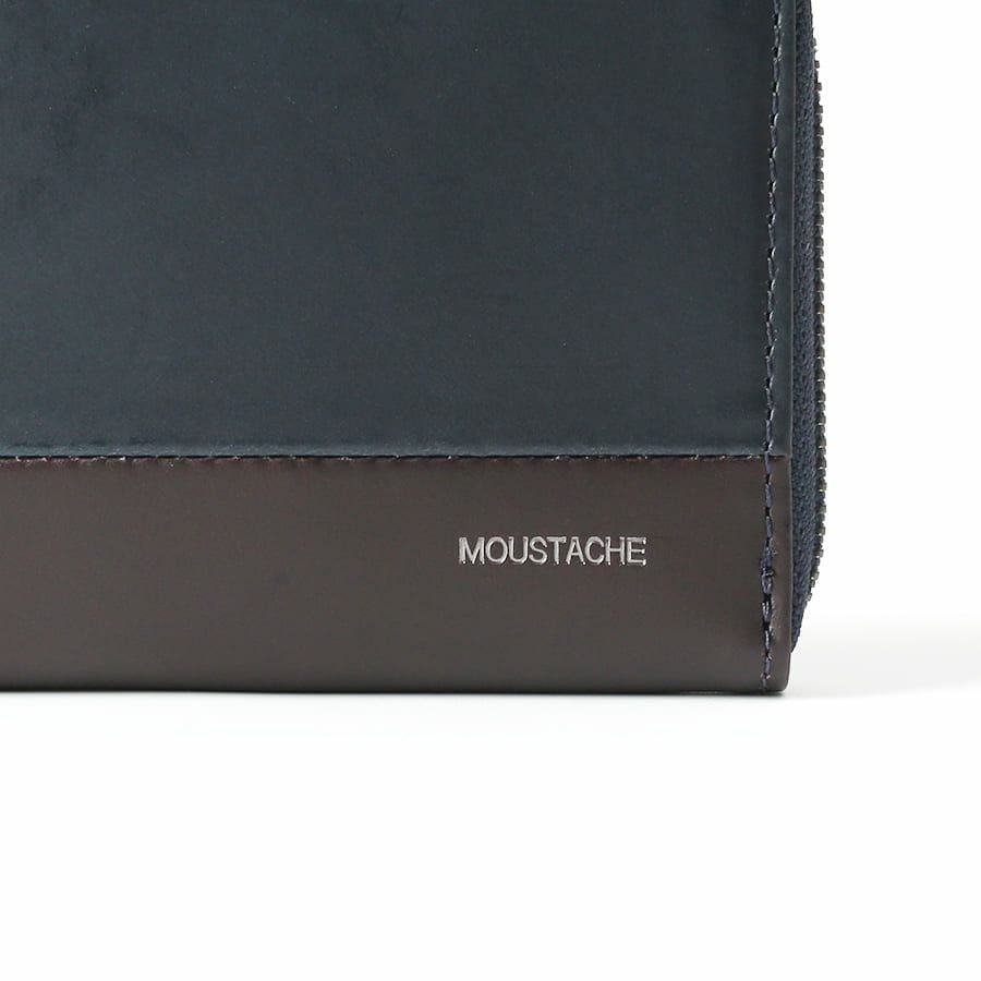 MOUSTACHE ラウンド長財布 プルアップ牛革×牛革 DDP-0425