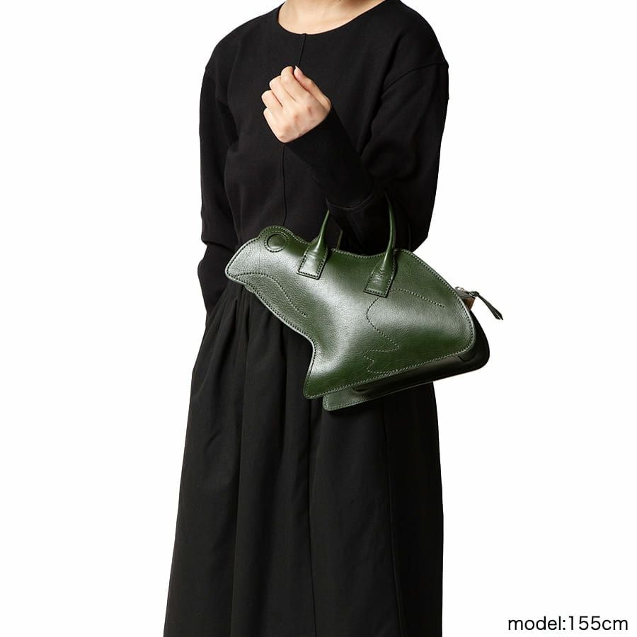 ESSENCE OF POISON カエル型ハンドバッグ 牛革 EFO-3225N