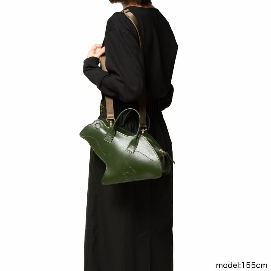 公式】 ESSENCE OF POISON 【WEB限定】 カエル型ハンドバッグ 牛革 EFO