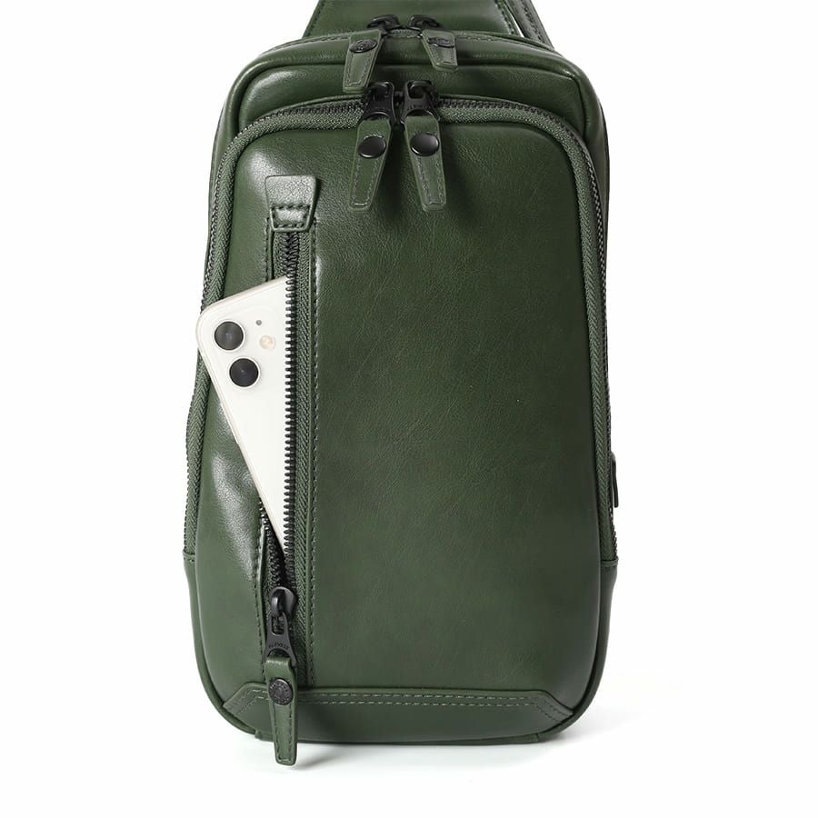 DOUBLES ボディバッグ ボンデッドレザーファイバ KGH-1081