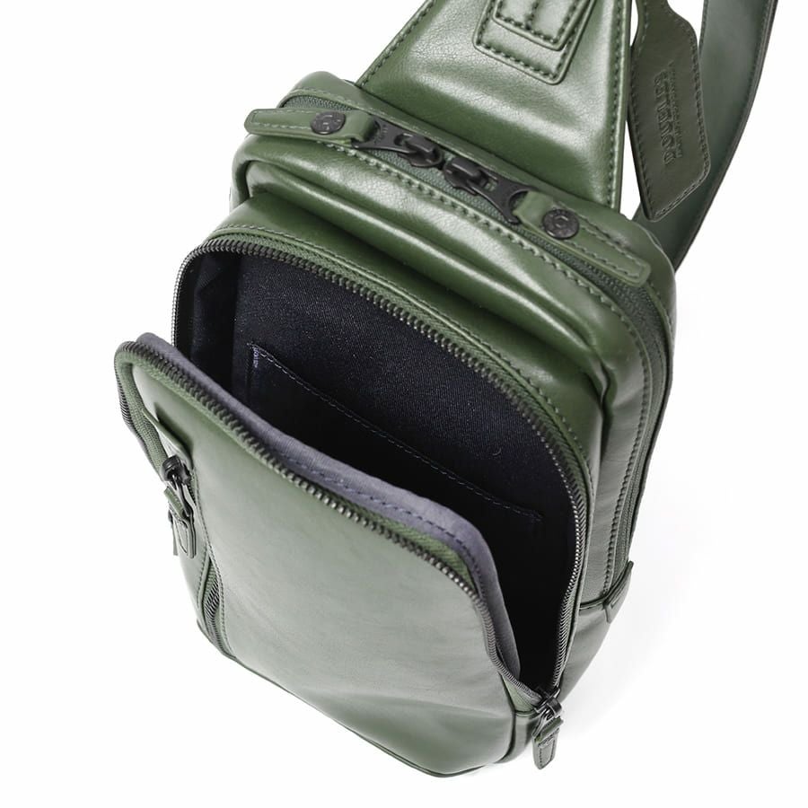 DOUBLES ボディバッグ ボンデッドレザーファイバ KGH-1081