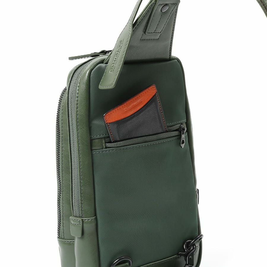 DOUBLES ボディバッグ ボンデッドレザーファイバ KGH-1081