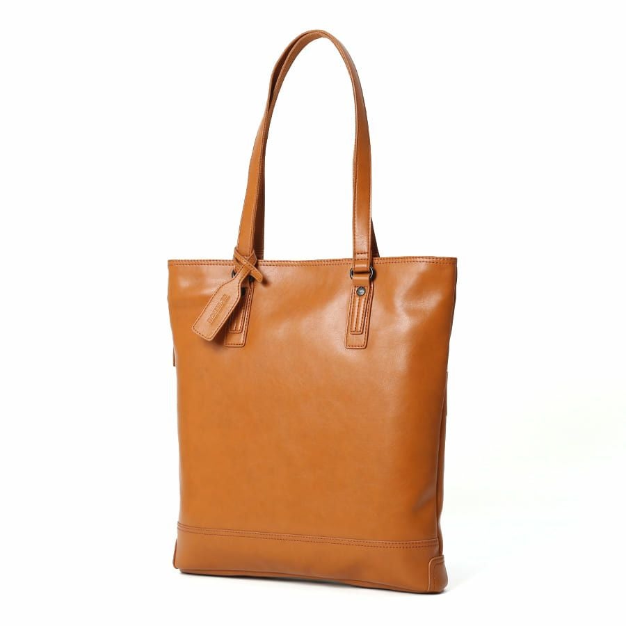 DOUBLES 薄マチ縦型トートバッグ ボンデッドレザーファイバ KGH-1082